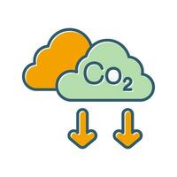 icono de vector de co2