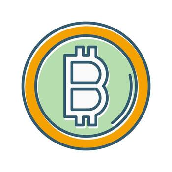 icono de vector de bitcoin