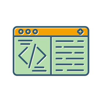 icono de vector de codificación