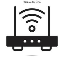 Wifi router icon, vector illustration.