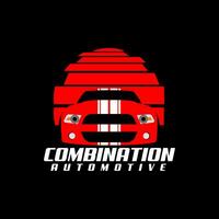 automotor súper deporte coche cultura combinación logo diseño vector foto