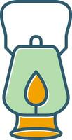 Oil Lamp Vector Icon