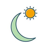 Sun and Planets Vector Icon