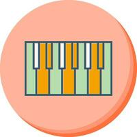Piano Keyboard Vector Icon