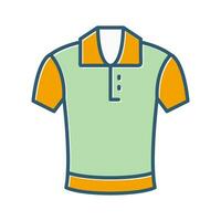 icono de vector de camisa de polo