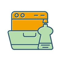 Washing Dishes Vector Icon