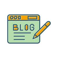 icono de vector de blog