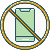 No Cell Phone Vector Icon