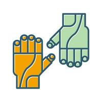 Cycling Gloves Vector Icon