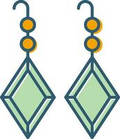 Earrings Vector Icon