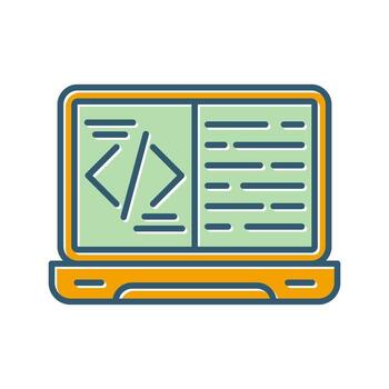 icono de vector de codificación