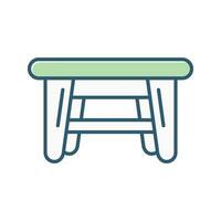 icono de vector de mesa