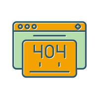 404 Error Vector Icon