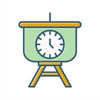 Time Manage Presentation Vector Icon