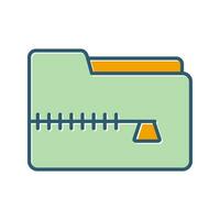 Zip File Vector Icon