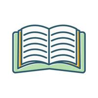 Open Book Vector Icon