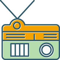 icono de vector de radio