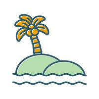 Island Vector Icon