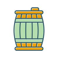 icono de vector de barril