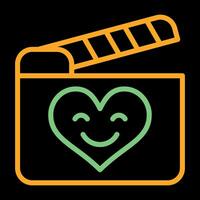 Romantic comedy movie Vector Icon