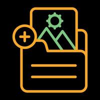 Document Insert Image Vector Icon