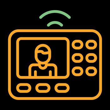 intercomunicador sistema vector icono