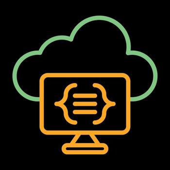 Serverless Computing Vector Icon