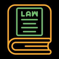 Law Book Vector Icon