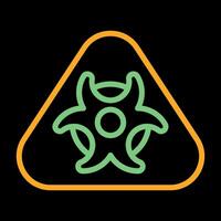 Hazardous materials symbol Vector Icon