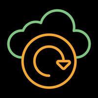 Cloud Backup Vector Icon