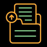 Document Upload Vector Icon