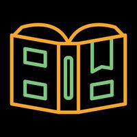 Open book with bookmark Vector Icon