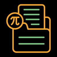 Document Insert Formula Vector Icon