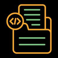 Document Insert Code Vector Icon