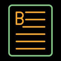 Document Bold Vector Icon