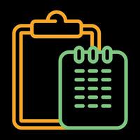 Task list with writing pad Vector Icon