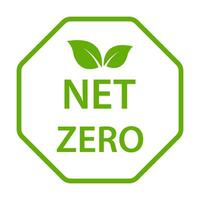 net zero carbon footprint icon vector emissions free  no atmosphere pollution CO2 neutral stamp for graphic design, logo, website, social media, mobile app, UI