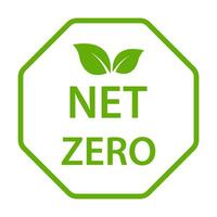 net zero carbon footprint icon vector emissions free  no atmosphere pollution CO2 neutral stamp for graphic design, logo, website, social media, mobile app, UI