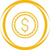 icono de vector de signo de dólar