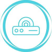 icono de vector de reproductor de dvd