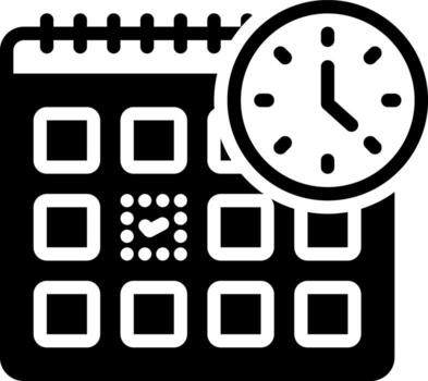 solid icon for appoint vector