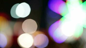 luces bokeh abstractas video