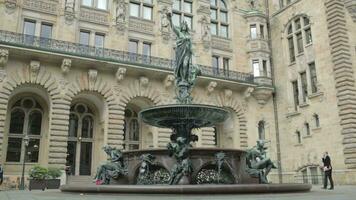 Fontaine près le rathaus video