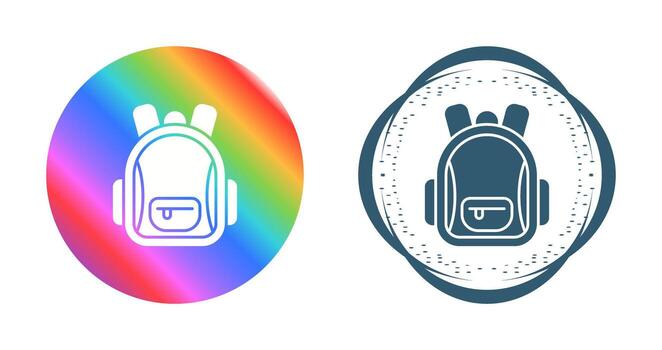 icono de vector de mochila