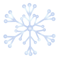 flocos de neve desenhados à mão png