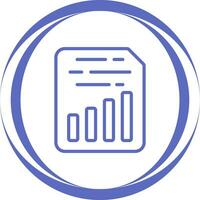 Document Insert Chart Vector Icon