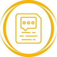 Document Insert Comment Vector Icon