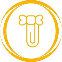 Paperclip with ribbon Vector Icon