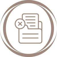 Document Rejected Vector Icon