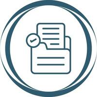 Document Check Vector Icon